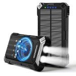 WONGKUO 49800mAh Solar Power Bank with Fast Charging