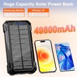 WONGKUO 49800mAh Solar Power Bank with Fast Charging
