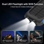 Nuynix 38800mAh Solar Power Bank with Flashlight