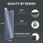 100W Flexible Monocrystalline Solar Panel for RVs