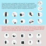 Outdoor Solar Charger for Security Cameras with Adapters