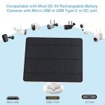 5W Solar Panel Charger for Security Cameras