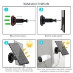 Outdoor Solar Charger for Security Cameras with Adapters
