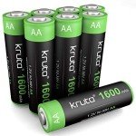 High Capacity Rechargeable AA Solar Batteries 1600mAh