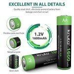 High Capacity Rechargeable AA Solar Batteries 1600mAh