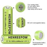 High Capacity Ni-MH AA Rechargeable Batteries for Solar Lights