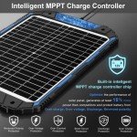 20W Solar Battery Charger with Smart MPPT Controller