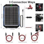20W Solar Battery Charger with Smart MPPT Controller