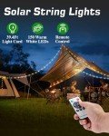 100m Solar String Lights with USB Rechargeable Battery