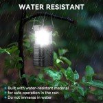 LETMY Portable Solar Camping Lanterns - 4 Pack