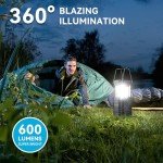 LETMY Portable Solar Camping Lanterns - 4 Pack