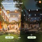 addlon 54(48+6) FT Solar String Lights Waterproof,Patio Lights Solar Powered with Remote & USB Port 15+1 LED Shatterproof Bulbs 3 Light Modes, Dimmable Solar Lights for Camping Backyard Garden