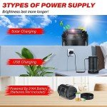 Rechargeable LED Solar Camping Lantern 4-Pack