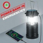 Rechargeable LED Solar Camping Lantern 4-Pack