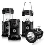 Set of 4 Rechargeable Camp Solar Lanterns