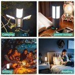JINHODY 8000mAh Solar Camping Lantern with USB Charging
