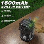 Set of 4 Rechargeable Camp Solar Lanterns