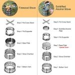 Portable Stainless Steel Camping Wood Stove