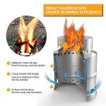 Portable Stainless Steel Camping Wood Stove