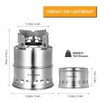 Portable Stainless Steel Camping Wood Stove