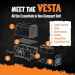 VESTA Portable Solar Camping Heater & Stove
