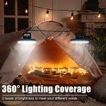 Portable USB Camping Fan with LED Lantern - 2-Pack