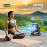 JINLICTE Solar-Powered Portable Personal Fan