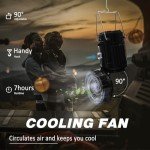 2-Pack Solar Camping Fan and Lantern Combo