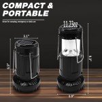 2-Pack Solar Camping Fan and Lantern Combo