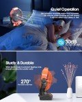 10400mAh Rechargeable Solar Camping Fan with LED Lantern