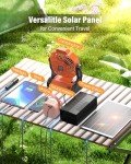 10400mAh Solar Camping Fan with LED Lantern