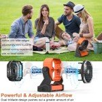 KITWLEMEN Rechargeable Camping Fan and Lantern Combo