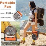 KITWLEMEN Rechargeable Camping Fan and Lantern Combo