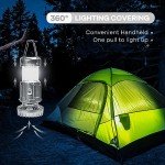 Solar-Powered Camping Lantern with Fan and Charger