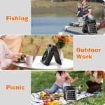 iYeHo Solar Camping Fan with LED Lantern
