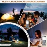 Solar-Powered Camping Lantern with Fan and Charger
