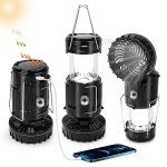 2024 Solar Camping Lantern with Built-in Fan