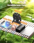 10400mAh Solar Camping Fan with LED Lantern