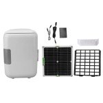 Asixxsix Portable Solar Powered Mini Fridge