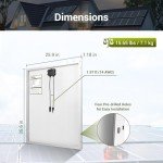 100W Polycrystalline Solar Panel for Off-Grid Use