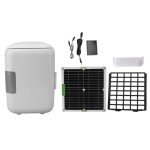 Solar Powered Mini Fridge with 50W Panel