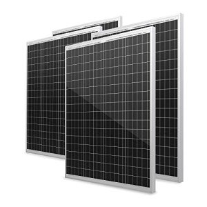 100W 12V Waterproof Solar Panel - 4 Pack