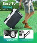 Portable 12V Car Refrigerator with Wheels, 59QT