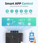 Portable 12V Car Refrigerator with Wheels, 59QT