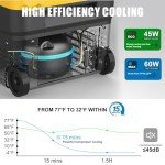 T-SUNiceM 12V Electric Car Fridge, 28 Quart