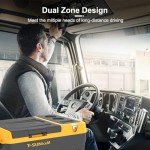 T-SUNiceM 12V Electric Car Fridge, 28 Quart