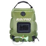 RISEPRO 5 Gallon Solar Camping Shower Bag