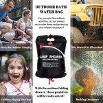Ailker 5 Gallon Solar Camping Shower Bag - 2 Pack