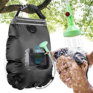 KIPIDA 5 Gallon Solar Camping Shower Bag