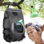 KIPIDA 5 Gallon Solar Camping Shower Bag